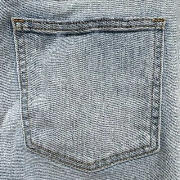 Gap Girlfriend High Rise Light Blue Denim Ankle Crop Jeans Sz 8 - Picture 12 of 13